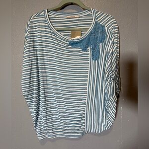 NWT Anthropologie Language Striped Top- Small